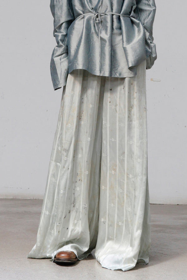 MUTEDANCE Blue Floral Dye Trousers MD23FW19 PM86